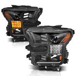 Anzo Projector Headlight Set; w/Plank Style Desi-3