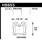 Hawk Performance HPS Brake Pads (HB855F.724)