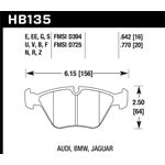 Hawk Performance Performance Ceramic Brake Pads (H