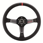 Sparco L575 Racing Steering Wheel, Black Leather (