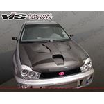 VIS Racing Fuzion Style Black Carbon Fiber Hood