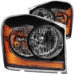 ANZO 2004-2006 Dodge Durango Crystal Headlights Bl