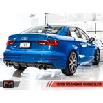 AWE Track Edition Exhaust for Audi 8V S3 - Chrome