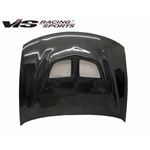 VIS Racing EVO Style Black Carbon Fiber Hood-3