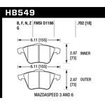 Hawk Performance HPS 5.0 Brake Pads (HB549B.702)
