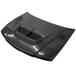 VIS Racing Cyber Style Black Carbon Fiber Hood