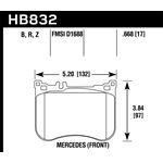 Hawk Performance HPS 5.0 Brake Pads (HB832B.668)