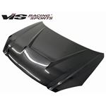 VIS Racing Invader Style Black Carbon Fiber Hood