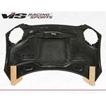 VIS Racing DTM Style Black Carbon Fiber Hood-3