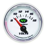 AutoMeter Voltmeter 52.4mm Short Sweep Electric 8-