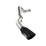 aFe Large Bore-HD 5 IN 409 Stainless Steel DPF-Bac