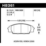 Hawk Performance HPS 5.0 Brake Pads (HB361B.622)