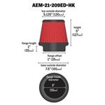 AEM DryFlow Air Filter (21-209ED-HK)