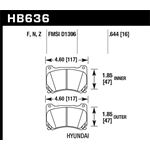 Hawk Performance HP Plus Brake Pads (HB636N.644)