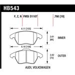 Hawk Performance ER-1 Disc Brake Pad (HB543D.760)