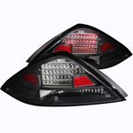 ANZO 2003-2005 Honda Accord LED Taillights Black (