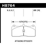 Hawk Performance DTC-70 Disc Brake Pad (HB764U.628
