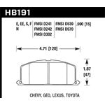 Hawk Performance Blue 9012 Brake Pads (HB191E.590)