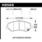 Hawk Performance LTS Brake Pads (HB569Y.650)