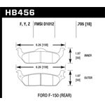 Hawk Performance HPS Brake Pads (HB456F.705)