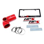 HPS Red Reinforced Silicone Post MAF Air Intake-3