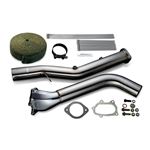 STRAIGHT DOWN PIPE KIT EXPREME EJ SINGLE SCROLL GD Ver 2 with TITAN EXHAUST BANDAGE TB6060 SB02A 1
