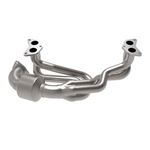 aFe Twisted Steel 304 Stainless Steel Header w/ Ca