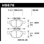 Hawk Performance HPS 5.0 Brake Pads (HB676B.780)