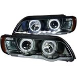 ANZO 2000-2003 BMW X5 Projector Headlights w/ Halo