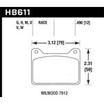Hawk Performance DTC-70 Disc Brake Pad (HB611U.490
