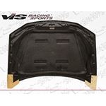 VIS Racing Monster Style Black Carbon Fiber Hood-3