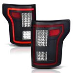 Anzo Tail Light Assembly; LED; w/Black Sequentia-3