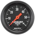 AutoMeter Z Series 52mm 0-60 PSI Mechanical Exhaus