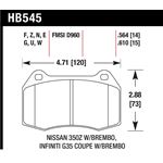 Hawk Performance HP Plus Brake Pads (HB545N.564)