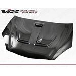 VIS Racing Techno R Style Black Carbon Fiber Hood