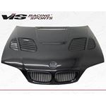 VIS Racing GTR Style Black Carbon Fiber Hood