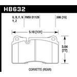 Hawk Performance HPS Brake Pads (HB632F.586)