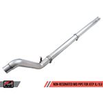 AWE Non-Resonated Mid Pipe for Jeep JL/JLU 3.6L (3