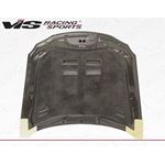 VIS Racing Cyber Style Black Carbon Fiber Hood-3