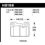 Hawk Performance HT-10 Brake Pads (HB198S.685)