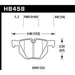 Hawk Performance Performance Ceramic Brake Pads (H