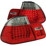 ANZO 1999-2001 BMW 3 Series E46 LED Taillights Red