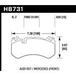 Hawk Performance HPS 5.0 Brake Pads (HB731B.620)