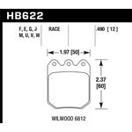 Hawk Performance DTC-70 Disc Brake Pad (HB622U.490