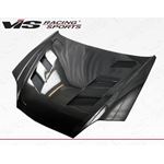 VIS Racing AMS Style Black Carbon Fiber Hood