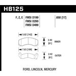 Hawk Performance Blue 9012 Brake Pads (HB125E.650)