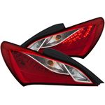ANZO 2010-2013 Hyundai Genesis LED Taillights Red/