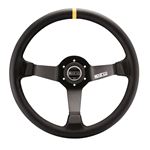 Sparco R345 Racing Steering Wheel, Black Leather (