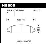 Hawk Performance HPS Brake Pads (HB509F.678)