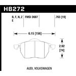 Hawk Performance HP Plus Brake Pads (HB272N.763)